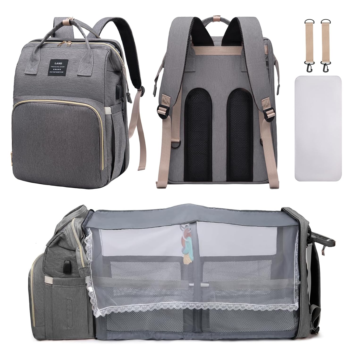 Pañalera Luxury con cambiador incluido